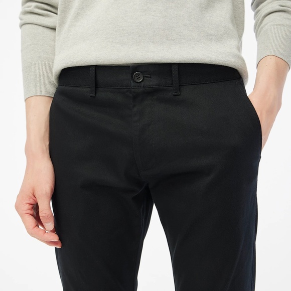 New JCREW Mens 33 / 32 Slim-Fit Flex Chino Pants in Black $79 H3167 - Picture 3 of 8